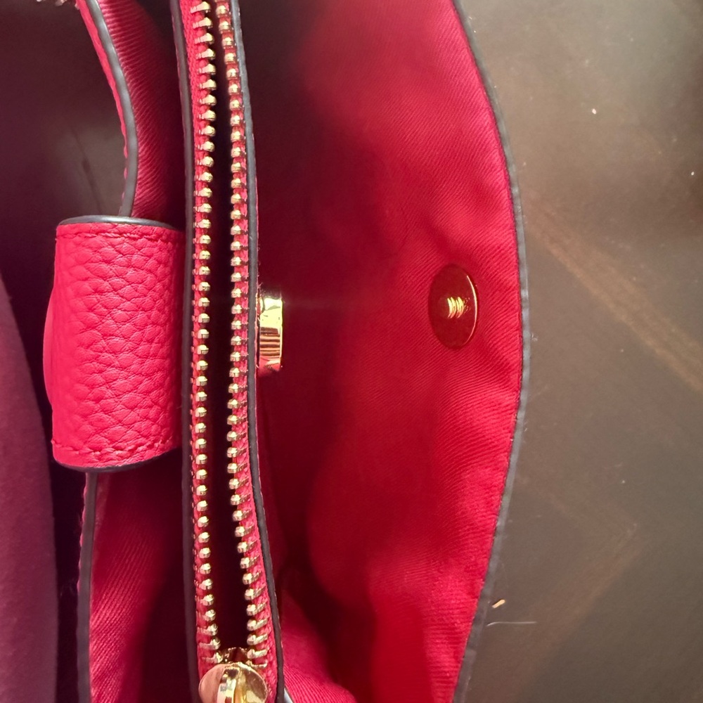 Nanette Lepore Red and Gold Clutch